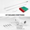 G128 Combo Pack: 6 Ft Tangle Free Spinning Flagpole (Silver) & Bulgaria Flag 3x5 Ft Printed 150D Polyester, Brass Grommets (Flag Included) Aluminum Flag Pole